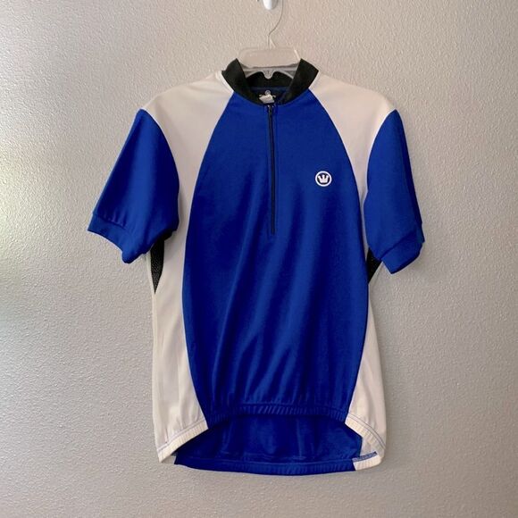🟢3 for $20 CANARI Cycling Jersey Short Sleeve 1/4 Zip 4 Pockets Men’s Sz  Large - Picture 1 of 9